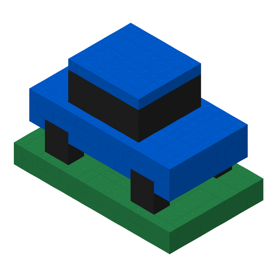 Little blue car